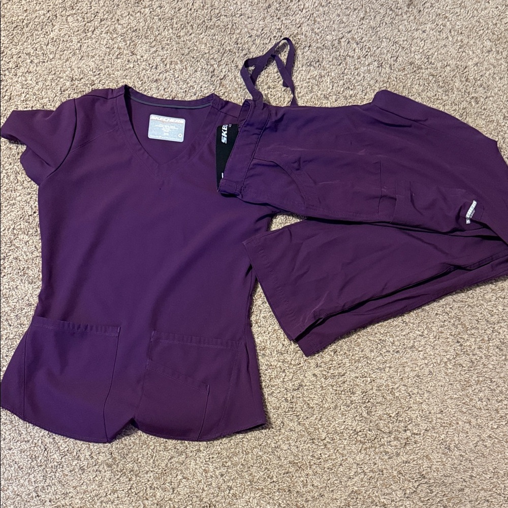 Skechers Deep Purple V-Neck Top